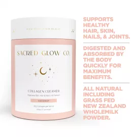 Sacred Glow Co Collagen Creamer Natural - Coconut Flavor 340g (17 Servings)