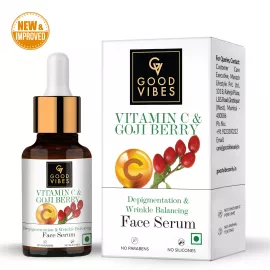 Good Vibes Vitamin C & Goji Berry Depigmentation & Wrinkle Balancing Face Serum  (10 ml)