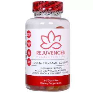 REJUVENCES Multivitamin Orange Cherry Flavour Gluten Free Kids Gummies 60s