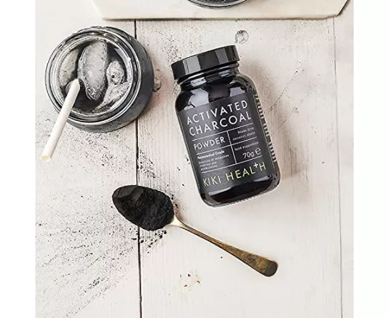 مسحوق الفحم/الكربون النشط من كيكي هيلث 70 جرام