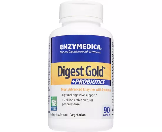كبسولات دايجيست جولد + بروبيوتيك من إنزيميديكا 90 