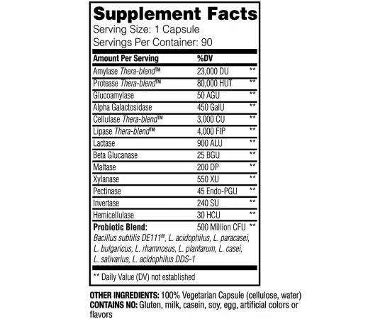 كبسولات دايجيست جولد + بروبيوتيك من إنزيميديكا 90 