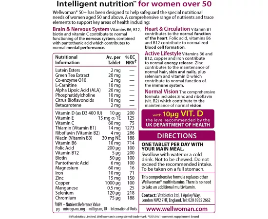 تابلت ويل ومان بلس من فيتابيوتيكس 50 + 30