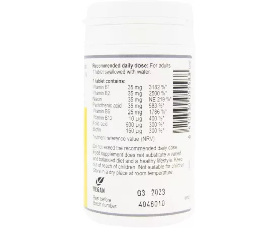 Vitabalans B-Max Strong Vitamin B Complex Tablets 100's