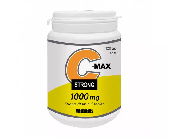 تابلت فيتامين C ماكس سترونج  بتركيز 1000 ميللي جرام من فيتابلانس 120's