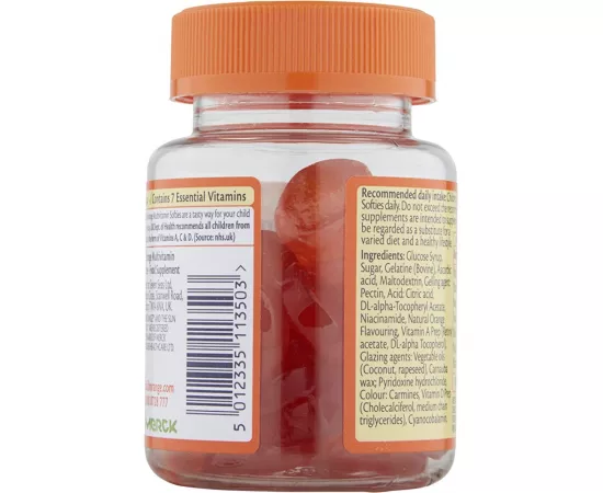  سوفتيز الفيتاميات المتعددة بنكهة البرتقال للأطفال من هاليبورانج 30's