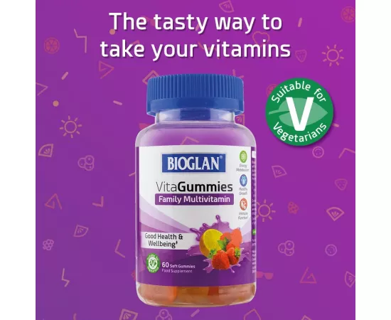 Bioglan Vitagummies Family 3 Flavours Multivitamin 60's