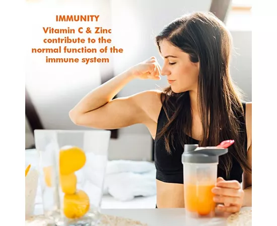  أقراص فيتامين C والزنك الفوارة بتركيز 1000 ميللي جرام  من بيوجلان 20's