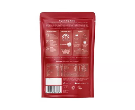 Naturya Organic Sundried Goji Berries 200 g