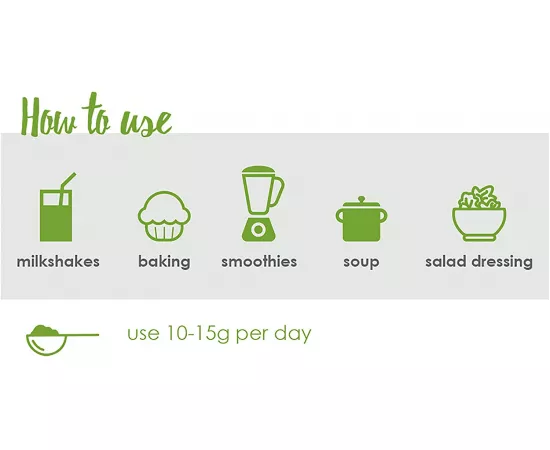 مسحوق عشبة القمح العضوي من ناتوريا 200 جرام