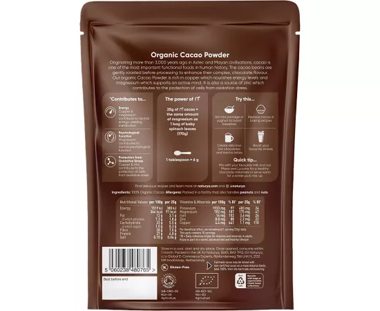 Naturya Organic Cacao Powder 250g