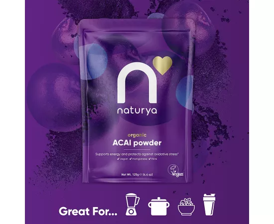 مسحوق الأكاي العضوي من ناتوريا 125 جرام