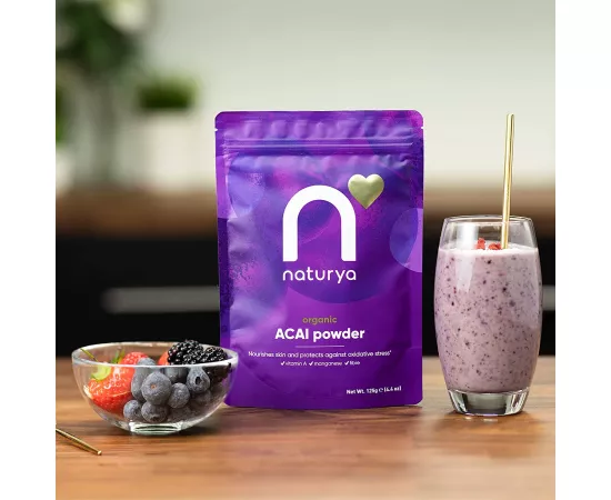 مسحوق الأكاي العضوي من ناتوريا 125 جرام