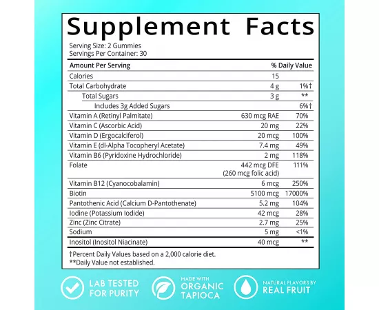 جاميز الشعر النباتية من شوجر بير (كمية تكفي لثلاث أشهر)