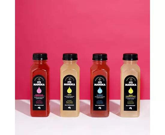 مستخلص مياه العسل -الليمون و الزنجبيل- من إتس مانوكا 350 مللي