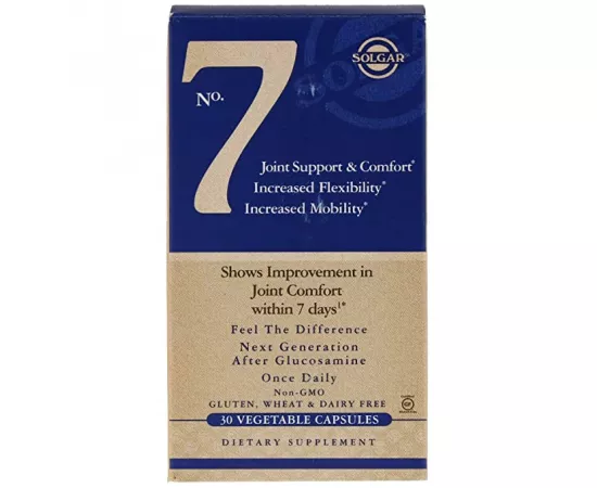 كبسولات رقم 7 لدعم وراحة المفاصل النباتية من سولجار 30s