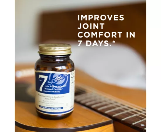 كبسولات رقم 7 لدعم وراحة المفاصل النباتية من سولجار 30s