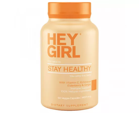 Hey Girl Nutrition Stay Healthy Vitamins Elderberry Flavor Veggie Capsules 60's