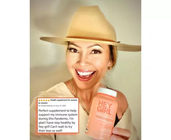 Hey Girl Nutrition Stay Healthy Vitamins Elderberry Flavor Veggie Capsules 60's