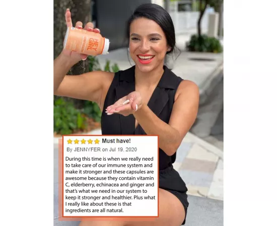 Hey Girl Nutrition Stay Healthy Vitamins Elderberry Flavor Veggie Capsules 60's