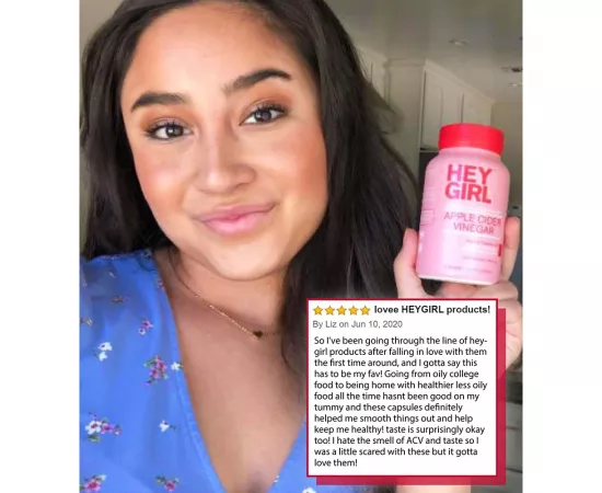 كبسولات خل التفاح النباتية من هاي جيرل نيوترشن  120's