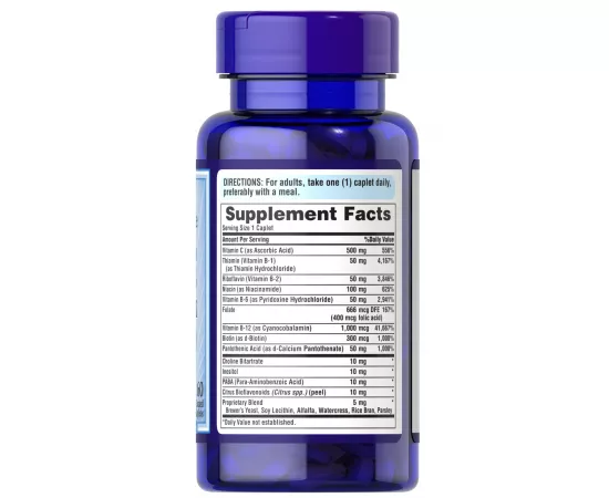  كابلت مركب فيتامين ب مع فيتامين سي-500 تايمد ريليز- للتوتر من بوريتانز برايد 60 