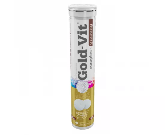 أقراص مركب الفيتامينات الذهبي + الجينسينغ الفوارة  من أوليمب لابس 20’s