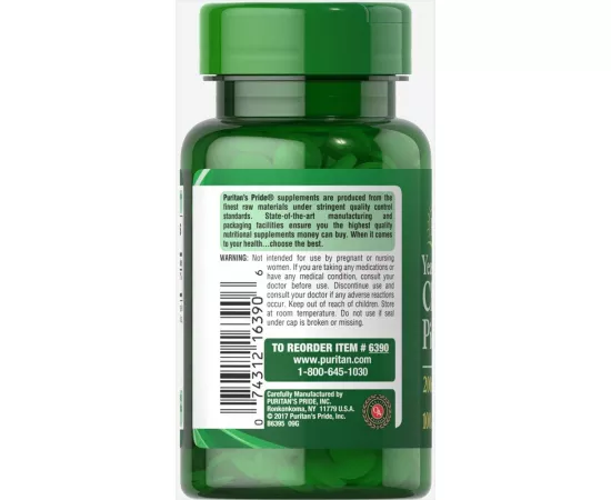 Puritan's Pride Chromium Picolinate 200 MCG Tablets 100's