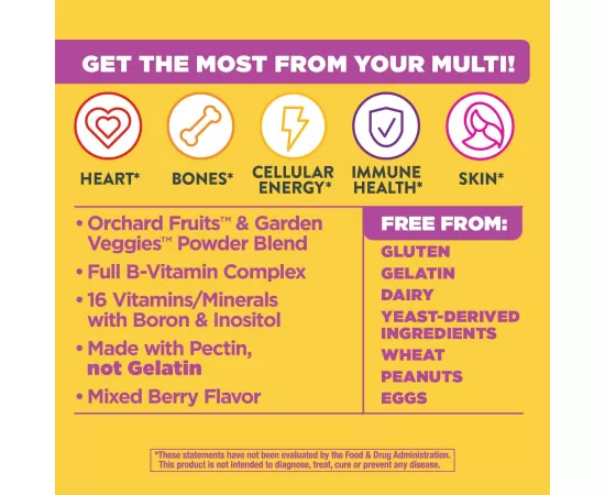  جاميز الفيتامينات المتعددة للنساء من ناتشرز واي ألايف 60