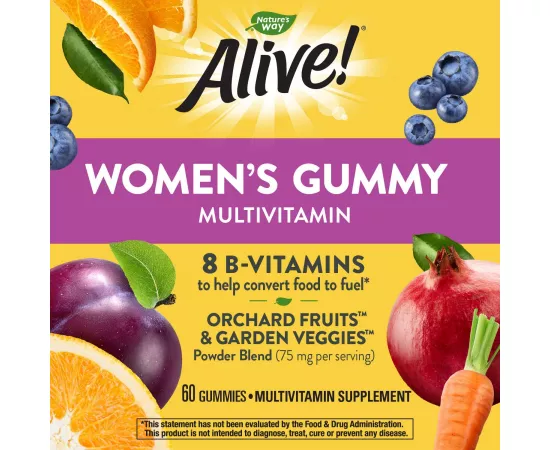  جاميز الفيتامينات المتعددة للنساء من ناتشرز واي ألايف 60