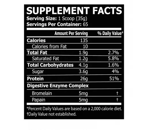مسحوق بروتين مصل اللبن بنكهة الفانيليا من كور شامبس 5 رطل