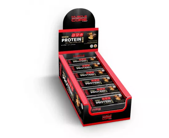  بار الكاجو والكاراميل عالي البروتين من ماصل كور 65جرام-صندوق من 12 قطعة