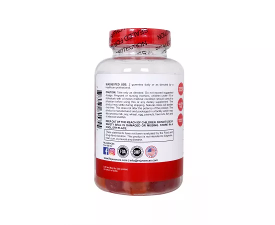 جاميز فيتامين دي 3 بتركيز 2000 IU الخالية من الجلوتين بنكهة خوخ المانجو من ريجوفينسيز  90  