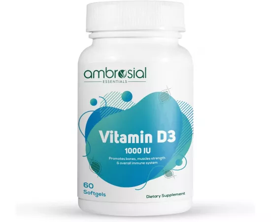 Ambrosial Vitamin D3 1000 IU 60's