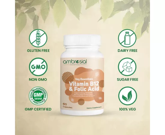 فيتامين B12 وفوليك أسيد من أمبروجال، مجموعتين