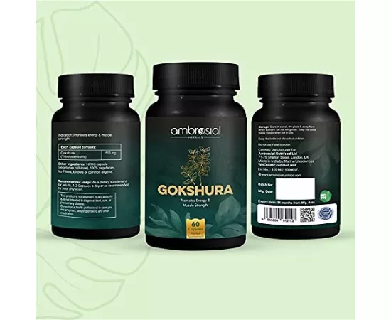 Ambrosial Gokshura 500 mg Capsules 60's