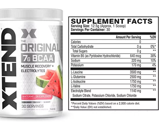  الBCAA الأصلي بنكهة انفجار البطيخ من إكستيند نوك أوت 30 حصة - 420 جرام