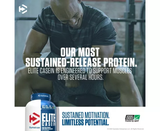 مسحوق بروتين الكازين بنكهة الشوكولاتة الغنية من إليت 50 حصة 4رطل