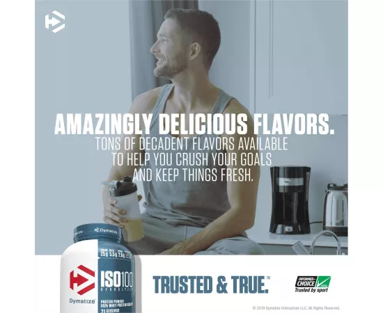 Dymatize ISO 100 Whey Protein Powder Chocolate Peanut Butter 5 lbs (2.3 Kg)