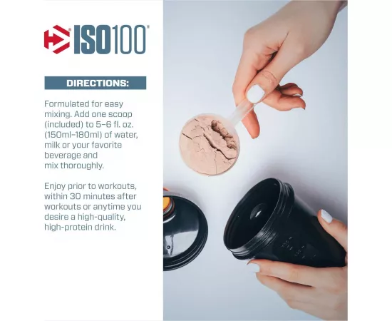 Dymatize ISO 100 Whey Protein Powder Chocolate Peanut Butter 5 lbs (2.3 Kg)