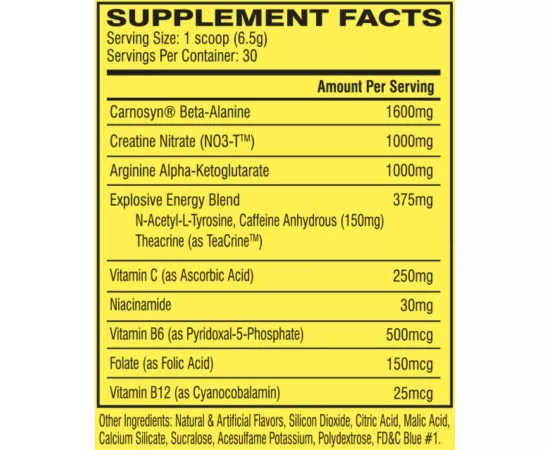  سي 4 الأصلي آي دي سيريس لما قبل التمرين بنكهة آيسي بلو راز من سيلوسور 30 حصة 195 جرام