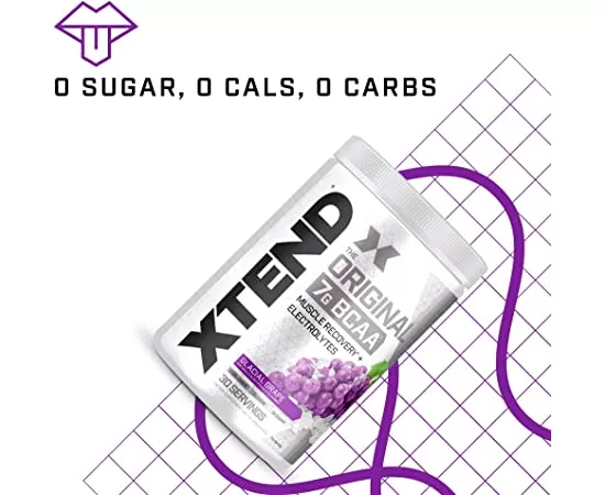 XTEND Original BCAA Powder Glacial Grape BCAAs 30 Servings 405g