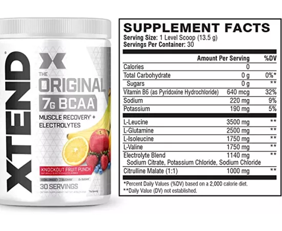 Xtend Original BCAA Knockout Fruit Punch 30 Servings 405g