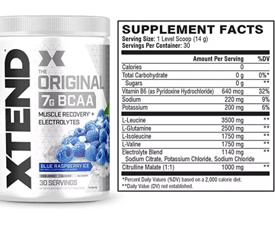 Xtend Original BCAA Blue Raspberry Ice 30 Servings 420g