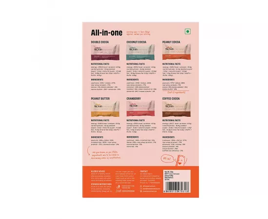  بار البروتين المتعدد 6 علب بنكهات مختلفة من ذا هول تروث