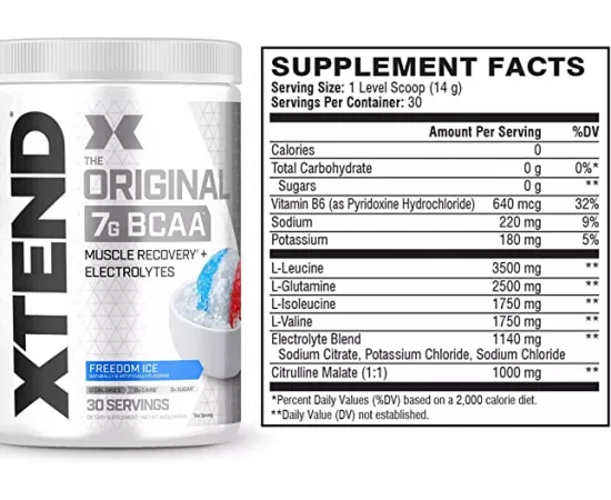 الBCAA الأصلي بنكهة الأرز الحر من إكستيند 30 حصة 420 جرام