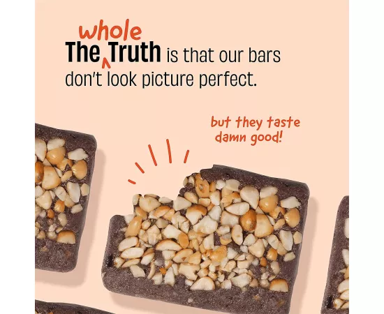 ذا هول تروث بار البروتينs Peanut Cocoa علبة of 6 x 52جرام مكونات طبيعية