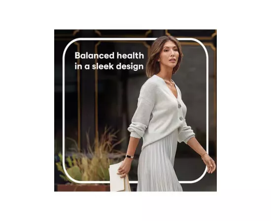 Fitbit Luxe Fitness And Wellness Lunar White And Soft Gold Color Tracker