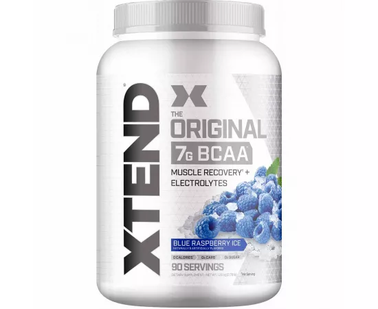 الBCAA الأصلي بنكهة توت العليق الأزرق المثلج من إكستيند 90 حصة 1260 جرام