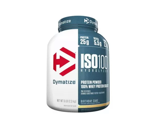 مسحوق  الواي بروتين  آيزو  100% بنكهة كعكة عيد الميلاد من ديماتايز 5 رطل